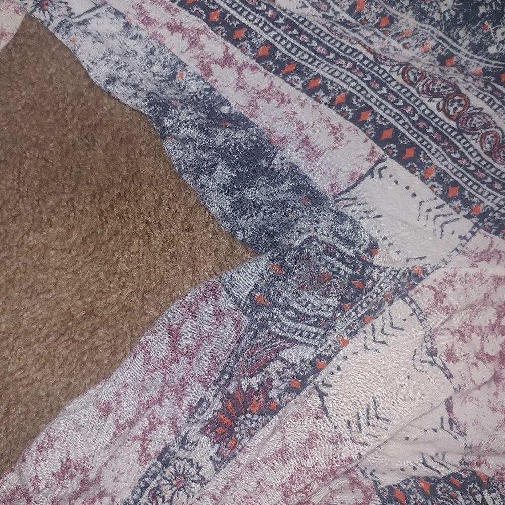 Billabong Wide Leg Patchwork Pattern Boho Beach F… - image 5